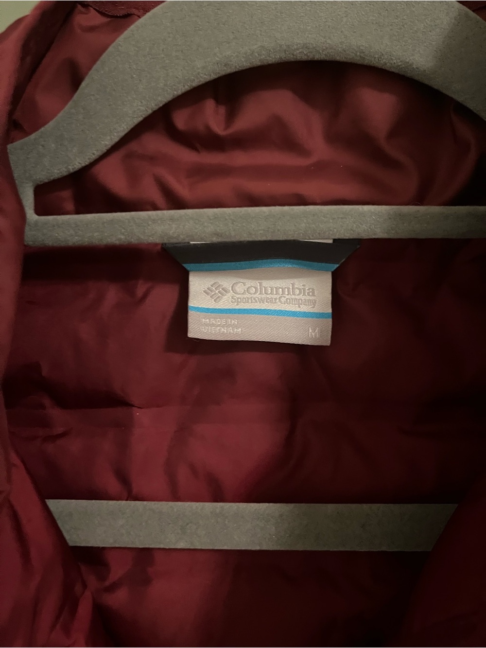 Columbia Burgundy Quilted Vest - Picture 3 of 3